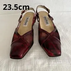 VALLEVERDE ヴァルレベルデ スリングバッグパンプス ワインレッド 美品