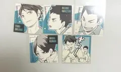 ハイキュー スクエアステッカー 青葉城西 及川徹 国見英 岩泉一 金田一勇太郎
