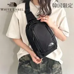 韓国限定★ホワイトレーベル ショルダーバック ブラック NN2PQ60