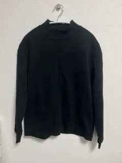 UNIQLO ソフトタッチ ハイネックT 長袖 ブラック 黒 秋冬 定番