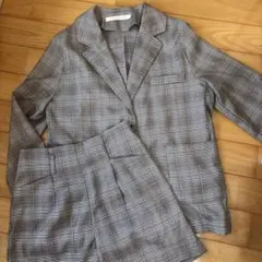 Ray Cassinチェック柄セットアップ　ジャケット　ショートパンツ