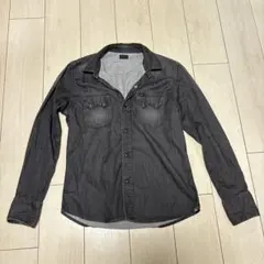 Lee デニムシャツ ブラック 長袖 ウエスタン