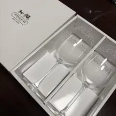 COACH ワイングラス 2個セット