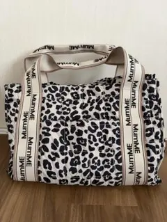 ZOZO限定【MumME】キャリーオン旅行BAG/マザーズバッグ/レオパード柄のサムネイル