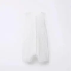 12/31までセール！ZARA ザラ　ショート丈オープンニットオーバーオール