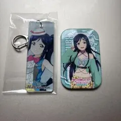 ラブライブ サンシャイン　松浦果南　y2k 缶バッジ　　　　 サンリオ　アクキー
