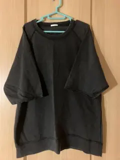 GU黒 ラグラン袖 Tシャツ 半袖