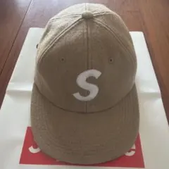 Supreme シュプリーム ウール Sロゴ 6パネルキャップ ブラウン 🔥 Supreme Wool S Logo 6 Panel Cap Orange FW17 Adjustable New