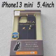 iPhone13 miniケース カバー オープンソフトレザーケース(ネロ)のサムネイル