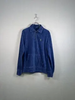 ◎POLO RALPH LAURENコーデュロイハーフジップスウェット
