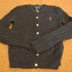 ★値下げ！!ラルフローレン　女児用　ネイビーカーディガン　サイズ6★