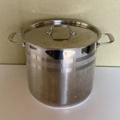自宅保管品 Costco / コストコ 寸胴鍋 15.1L ステンレス製 フタ付のサムネイル