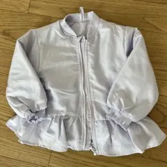 美品　プティマティン　 薄い紫　アウター　フリルジャケット　110 姉妹