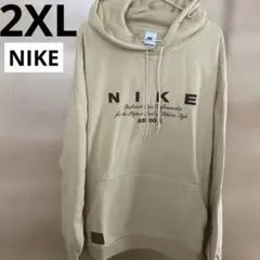 ナイキ　NIKE パーカー　2XL 茶色　厚手　プルオーバーパーカー