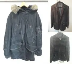 ビームス フード付きデニムファーコート1点&バーデン ジャケット2点 3点セット