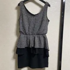 rienda ノースリーブひざ丈ワンピース M