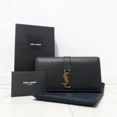 SAINT LAURENT サンローラン YSLライン ラージフラップ　長財布のサムネイル