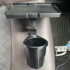 ドリンクホルダー車で食事テーブル 机丸型 ペットボトルパーツ アクセサリー　弁当