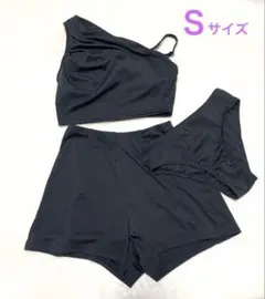新品タグ付 シードレス　ティティベイト　タックビキニ 3点セット 黒 Sのサムネイル
