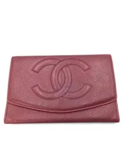 シャネル　CHANEL キャビアスキン　財布