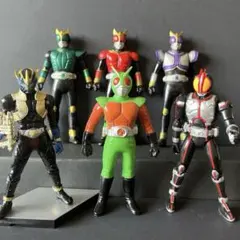 仮面ライダーフィギュア ソフビ6体セット
