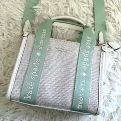 未使用級✨ケイトスペード 現行 ショルダーバッグ 2way キャンバス トートのサムネイル