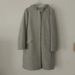 NATURAL BEAUTY BASIC フード付きグレーコート