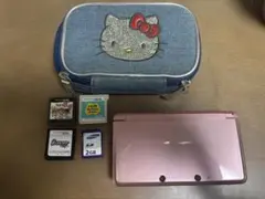 3DS本体とカセット3つとメモリカードセット