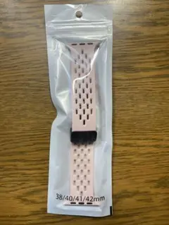 ピンク 通気性Apple Watchバンド ワンタッチ式