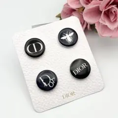 【未使用】Dior ディオール ピンバッジ 4点セット ロゴ Beeモチーフ