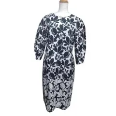 NEMIKA レリアン 花柄ワンピース 七分袖 総柄