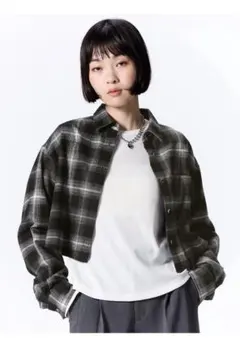 フランネルショートシャツ