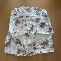 ☆ZARA☆花柄レース付き長袖シャツ 美品✨