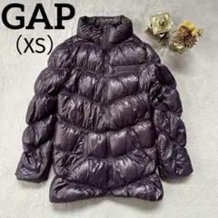 【GAP】　パープル ダウンジャケット ハイネック（XS）カジュアル