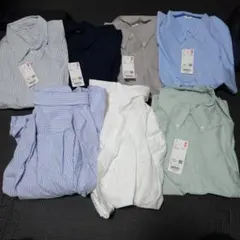 ユニクロ　オックスフォードシャツ7点セット