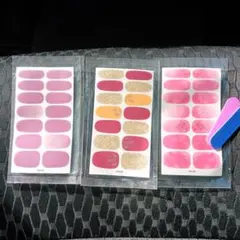 貼るだけネイルシール　3枚セット