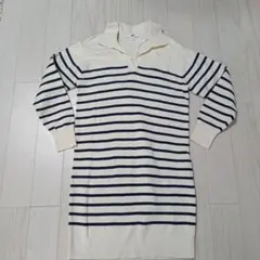 UNIQLO スムースコットンボーダーニットワンピース