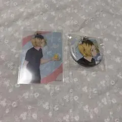 ハイキュー 水遊び 研磨 缶バッジ クリアカード