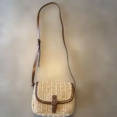 ZARA ショルダー バッグ ストロー素材のサムネイル