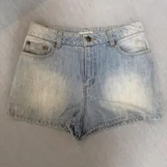 バックリボン デニムショートパンツのサムネイル