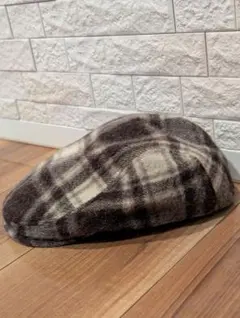 moussyブラウンチェックハンチング