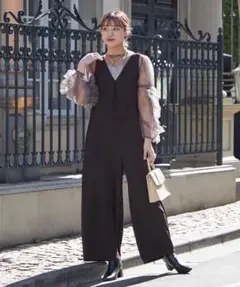 ドレス ブラウン Ciaopanic パンツドレス オケージョンドレス 結婚式