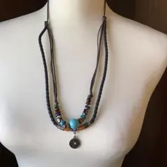 ボヘミアン多層ネックレス