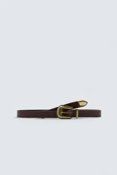 ZARA ブラウン ウエスタン レザーベルト