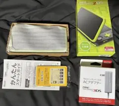 極美品 Newニンテンドー2DS LL ブラック×ライム ACアダプター付き