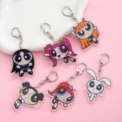 【セット】　newjeans アクリルキーホルダー　パワパフコラボ