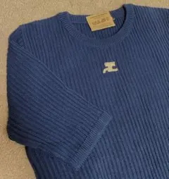 ヴィンテージ レア 希少 ◆ Courreges クレージュ ロゴニット②
