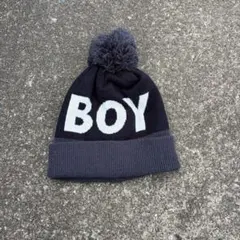 BOY ニット帽 ビーニー ボンボンニット帽
