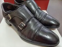 リーガル REGAL ダブルモンク ストラップ 革靴 11CR メダリオン