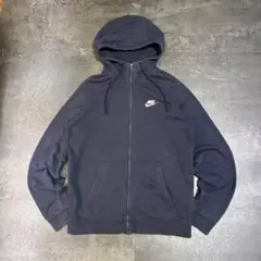 Archive NIKE ジップパーカー メンズ S ネイビー ロゴ刺繍